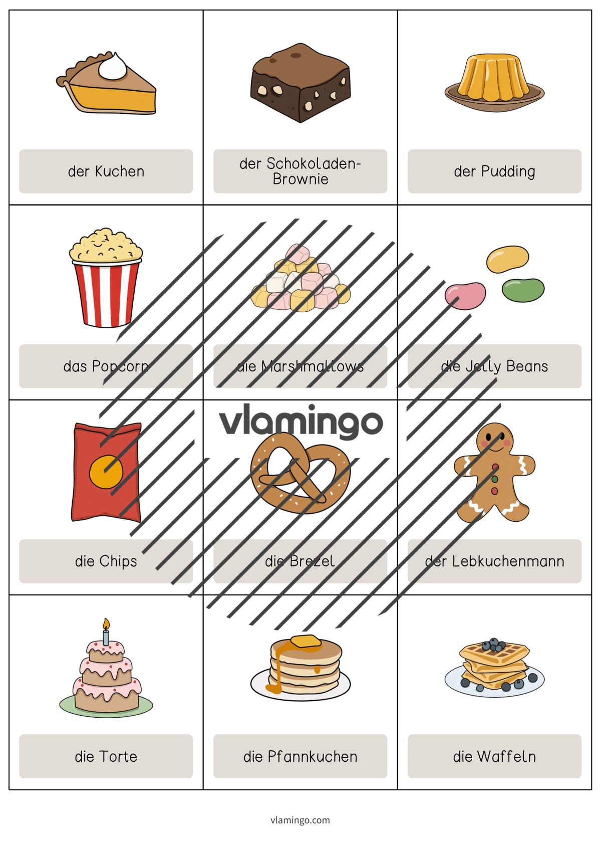 de englisch sweets vocabulary cards 005