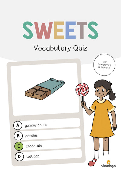 Sweets / Süßigkeiten: Vocabulary Quiz (Englisch)