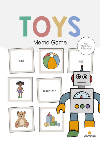 Toys / Spielzeuge: Memo Game (Englisch)
