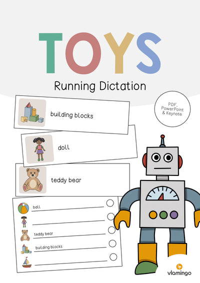Toys / Spielzeuge: Running Dictation (Englisch)
