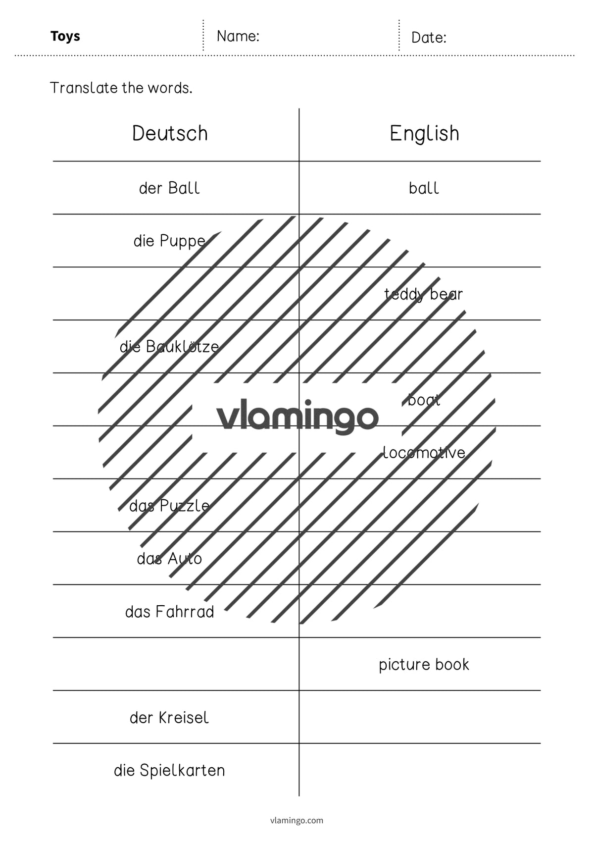 de englisch toys vocabulary mini test 003