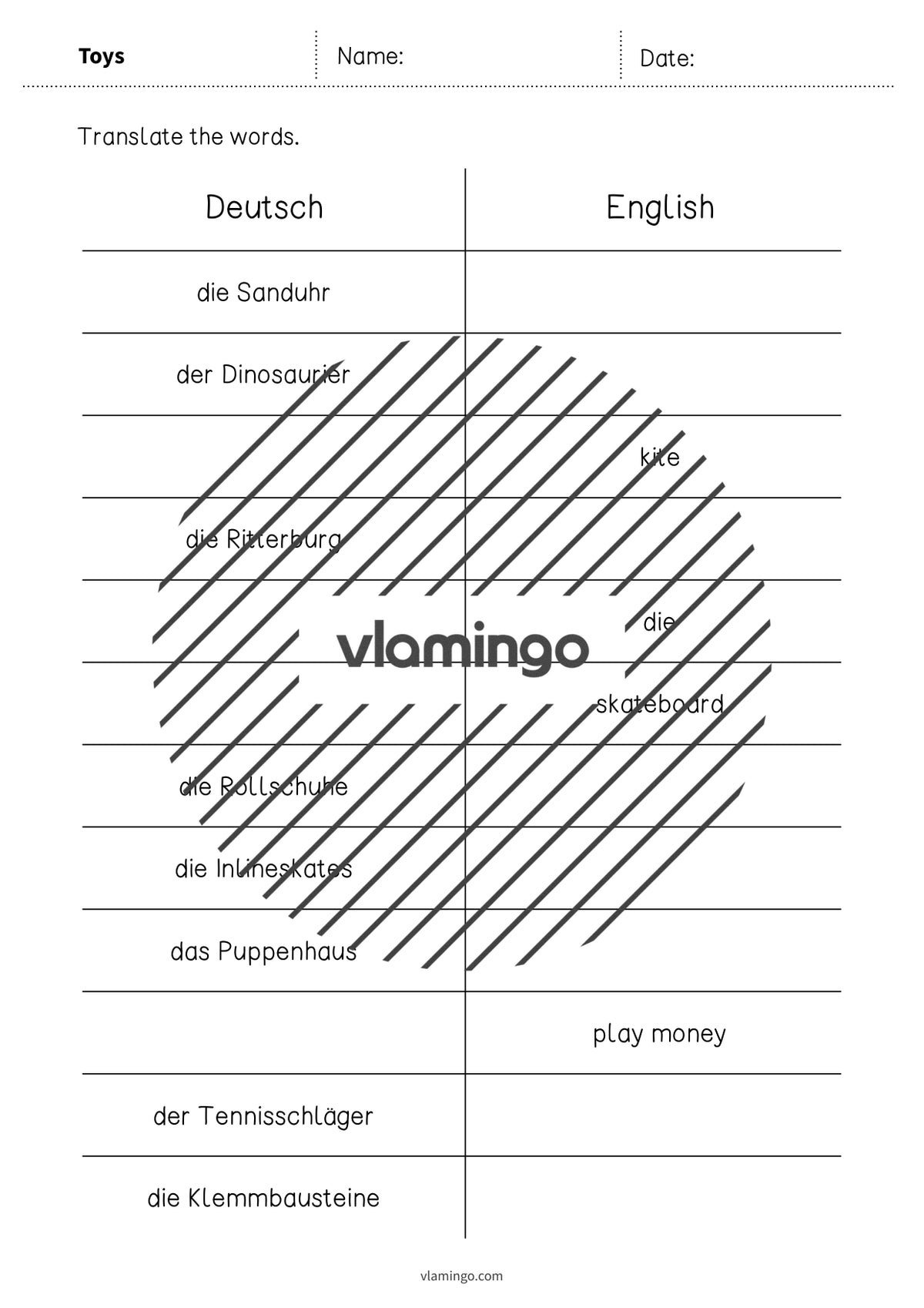 de englisch toys vocabulary mini test 005