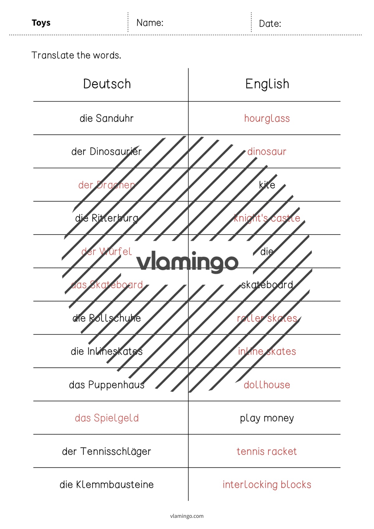 de englisch toys vocabulary mini test 010