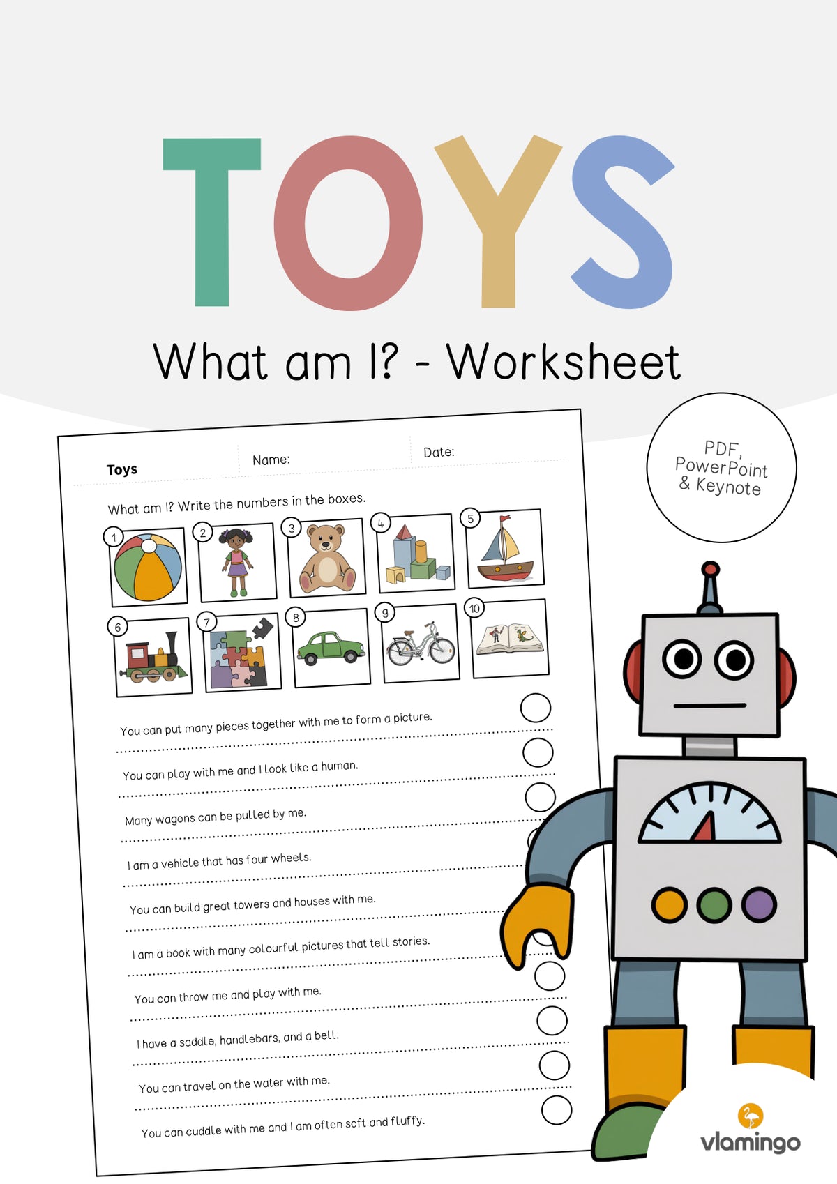de englisch toys what am i worksheet 001