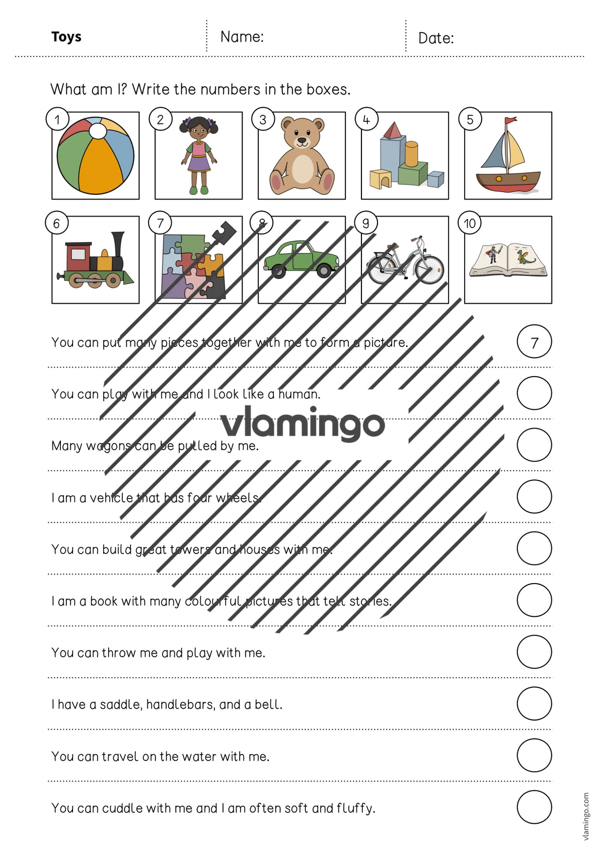 de englisch toys what am i worksheet 003