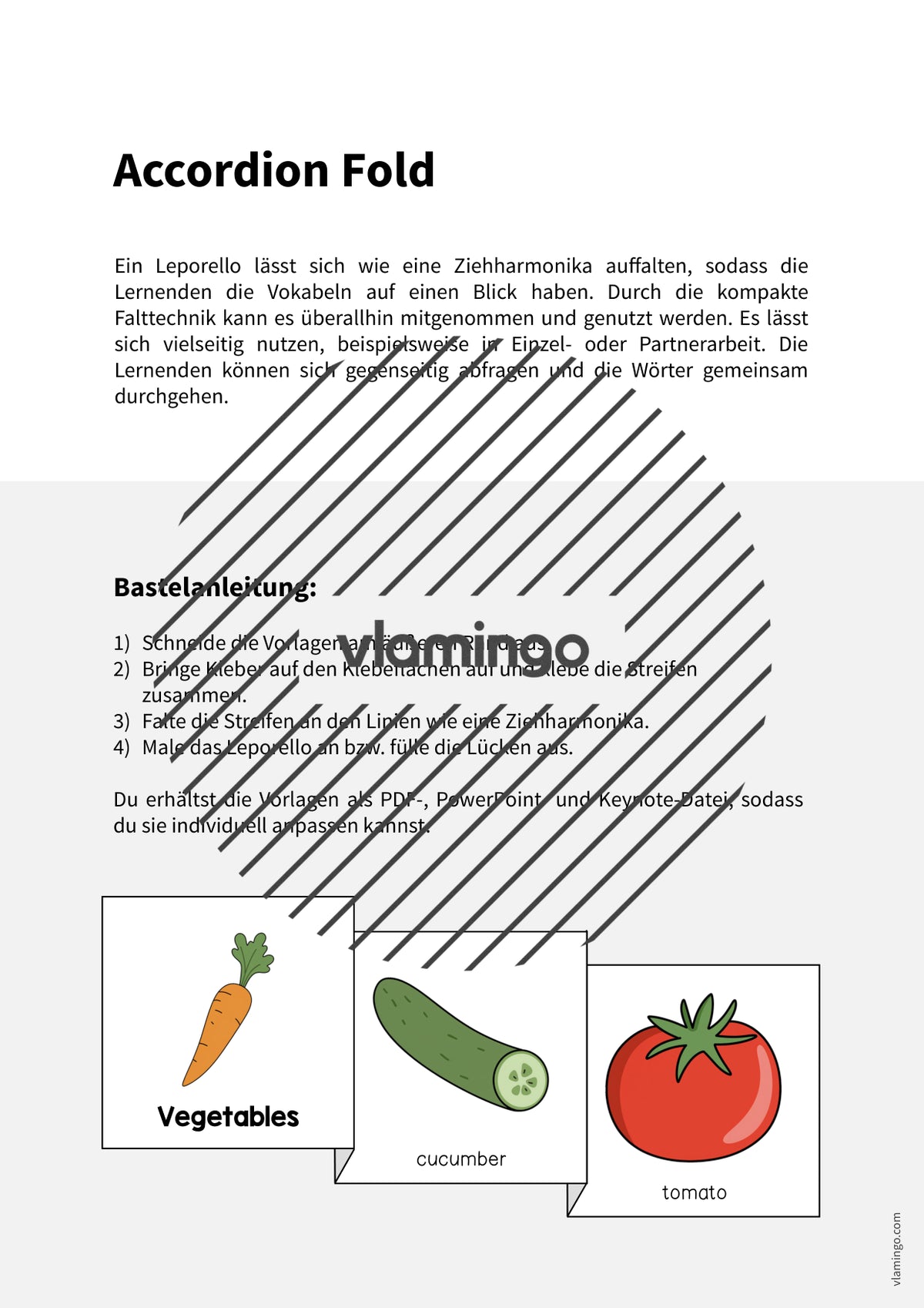 de englisch vegetables accordion fold 002