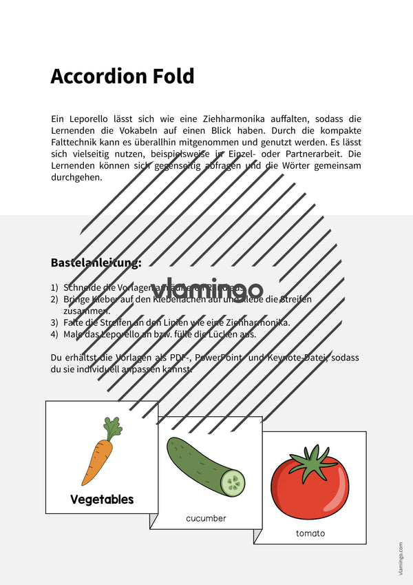 de englisch vegetables accordion fold 002