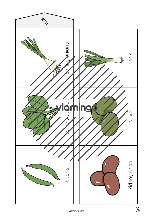 de englisch vegetables accordion fold 007