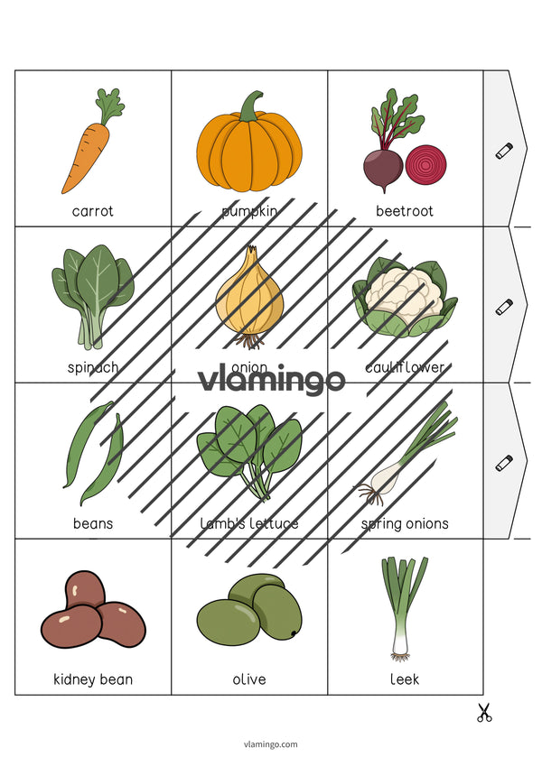 de englisch vegetables accordion fold 015