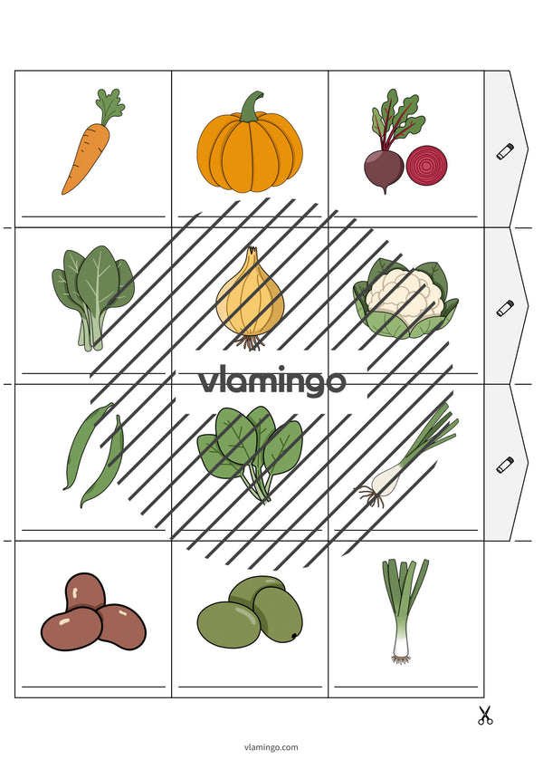 de englisch vegetables accordion fold 018