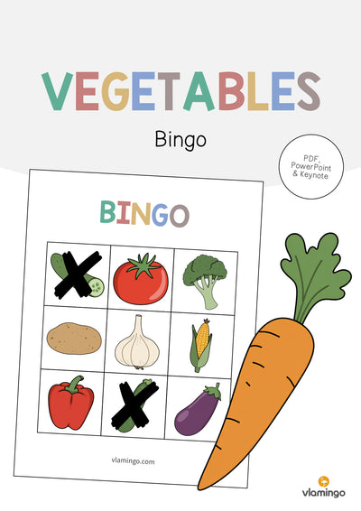 Vegetables / Gemüse: Bingo (Englisch)