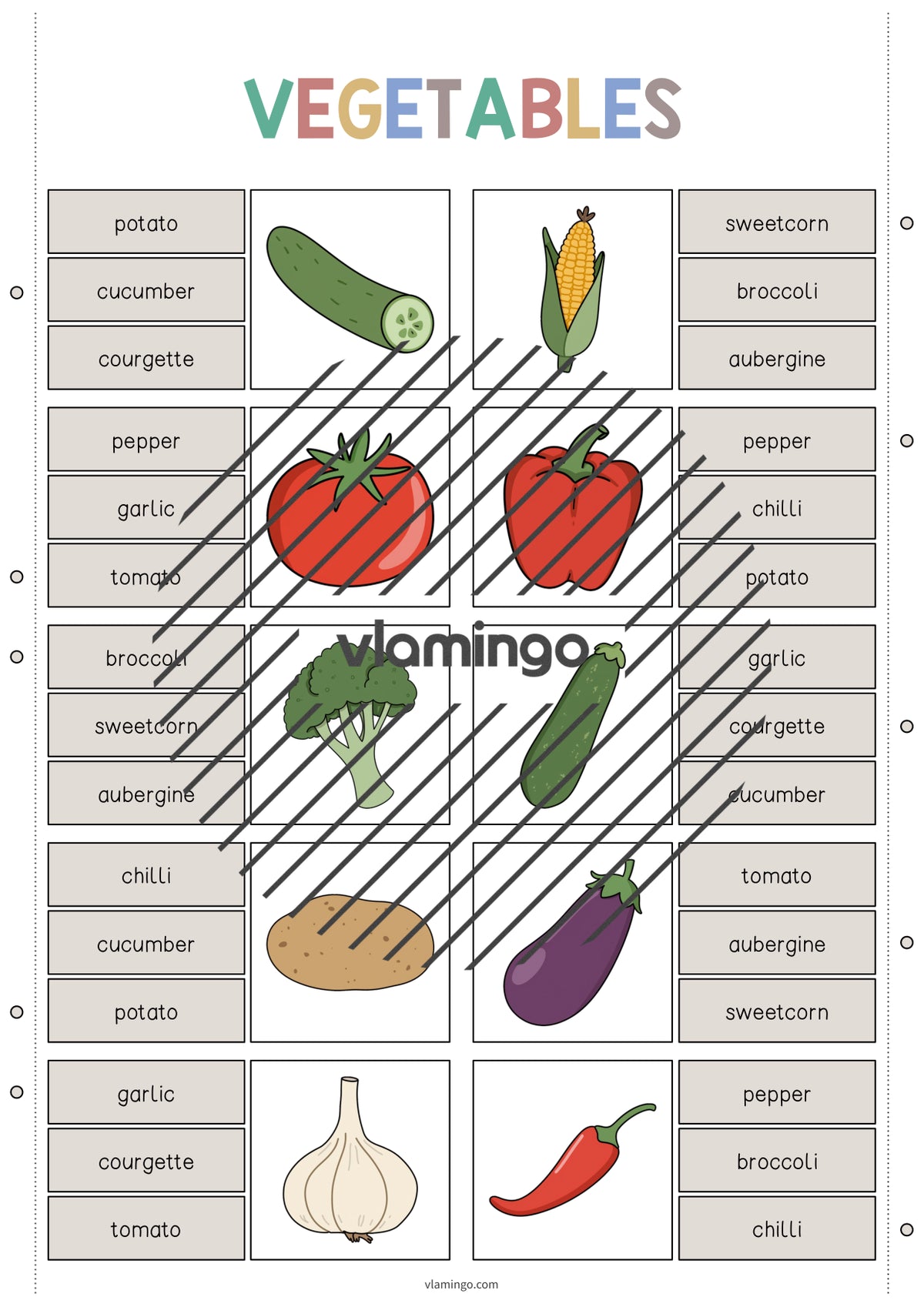 de englisch vegetables clip cards 003