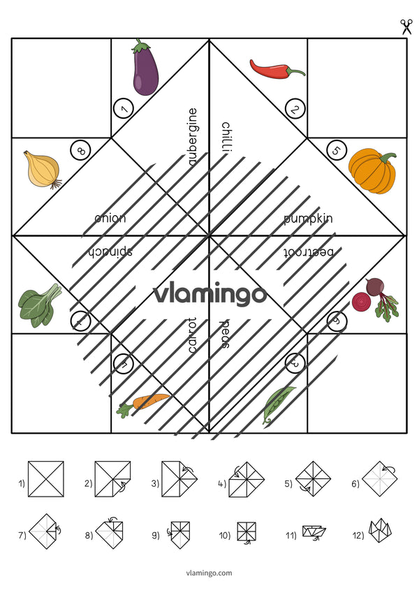 de englisch vegetables cootie catcher 006