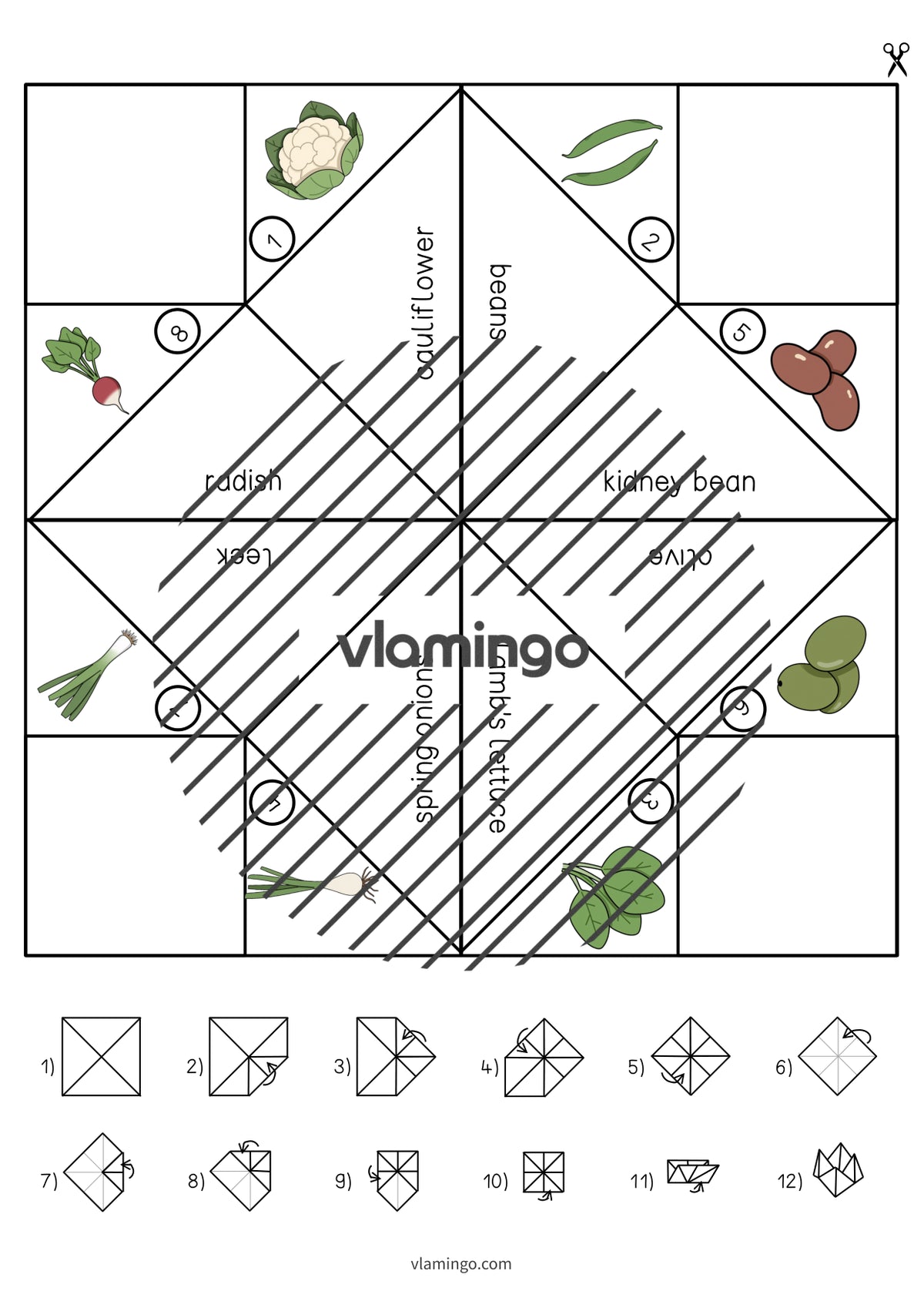 de englisch vegetables cootie catcher 007