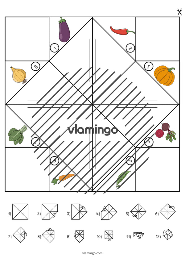 de englisch vegetables cootie catcher 010