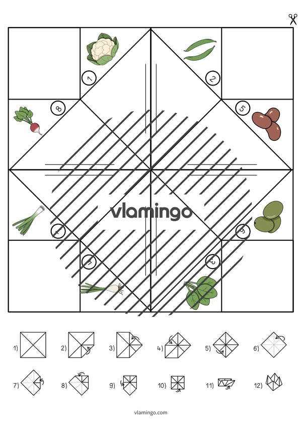 de englisch vegetables cootie catcher 011