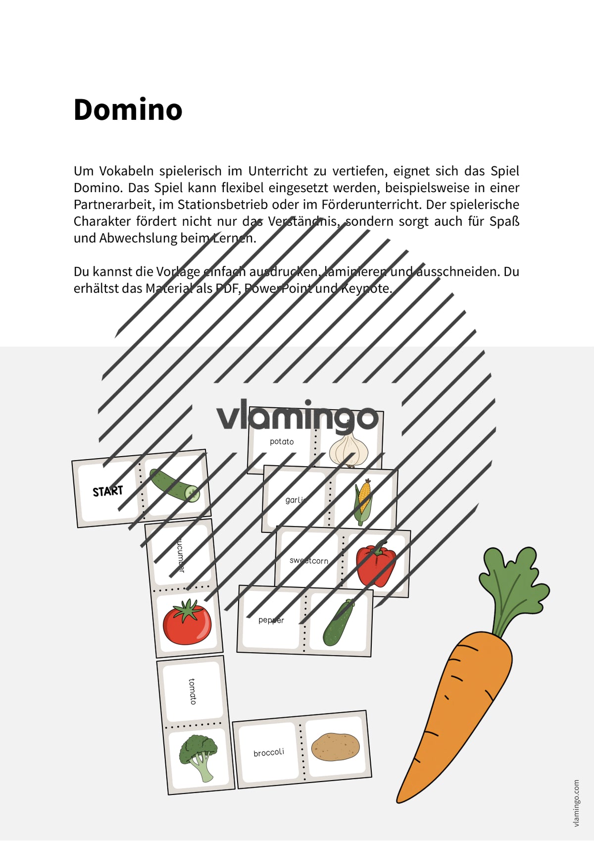 de englisch vegetables domino 002