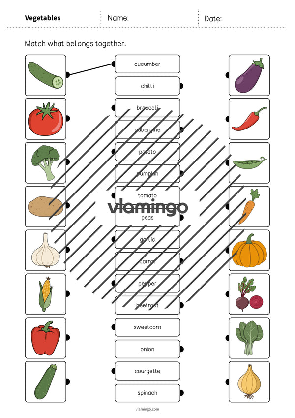 de englisch vegetables draw the lines 1 003