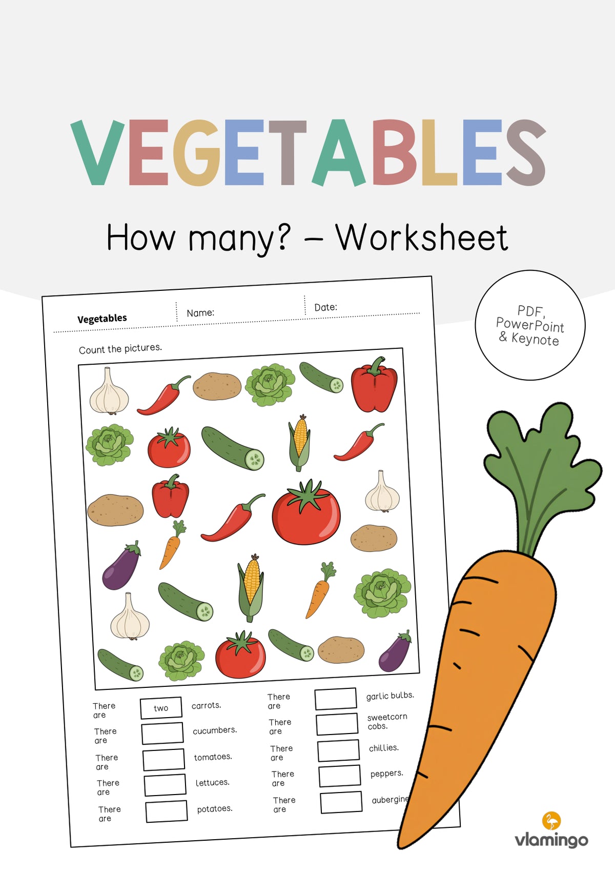 de englisch vegetables how many worksheet 001