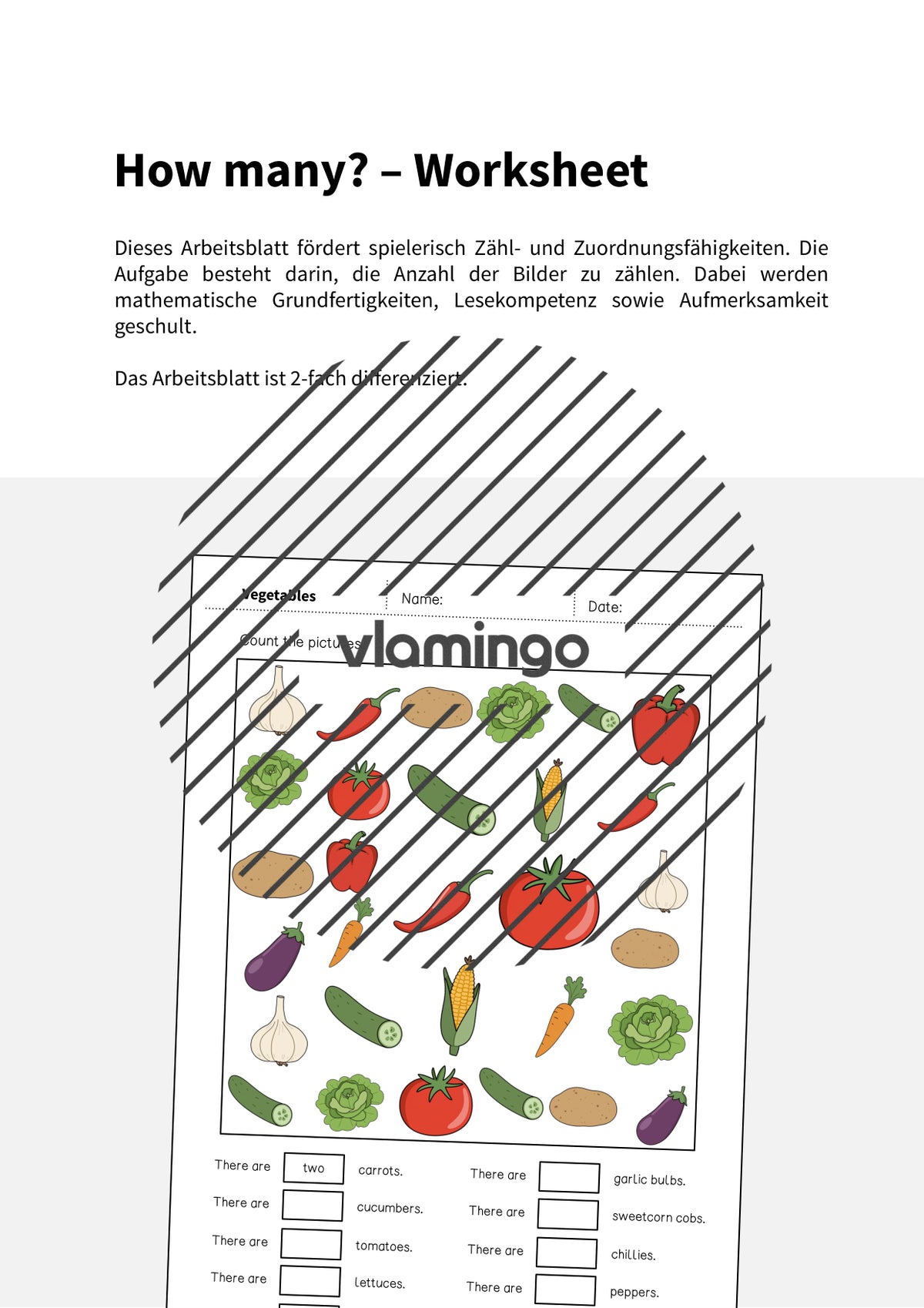 de englisch vegetables how many worksheet 002