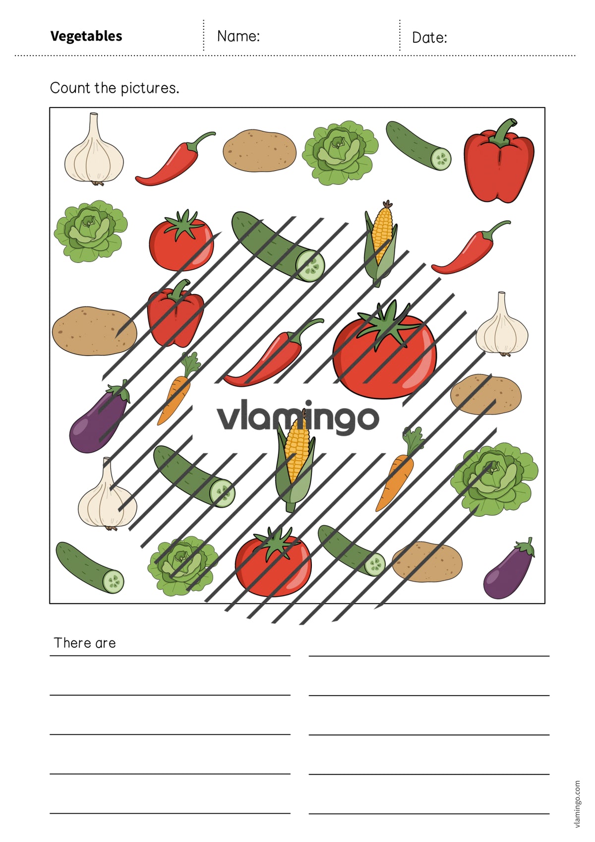 de englisch vegetables how many worksheet 007