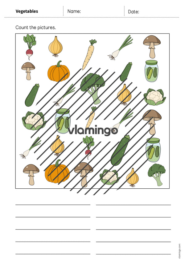 de englisch vegetables how many worksheet 008
