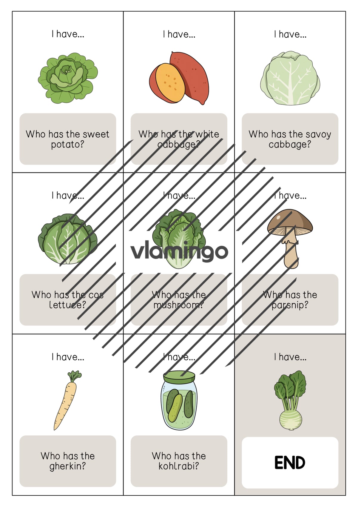 de englisch vegetables i have who has 006