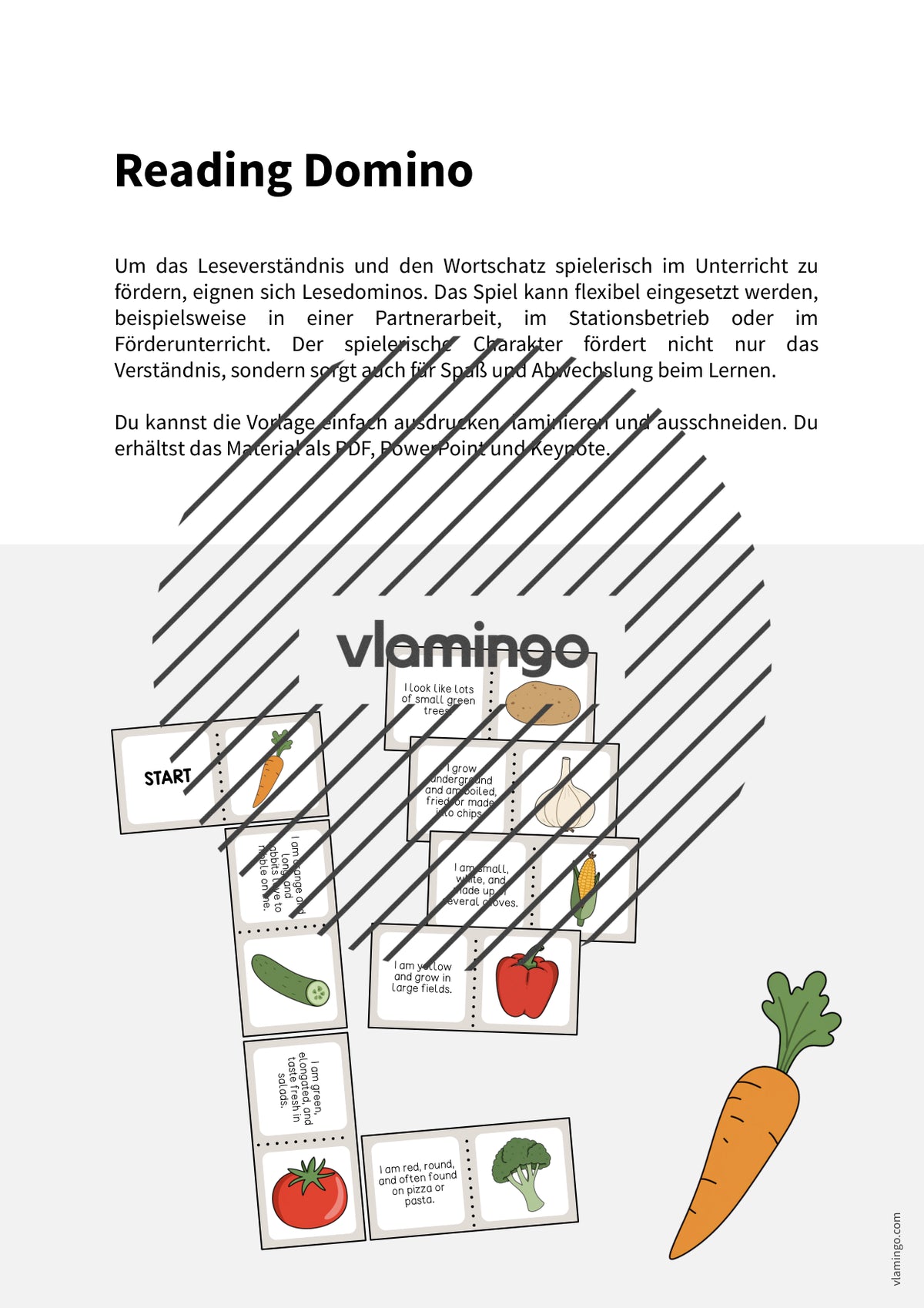 de englisch vegetables reading domino 002