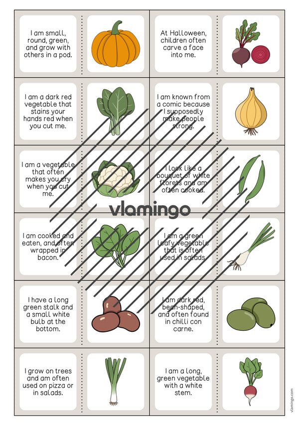 de englisch vegetables reading domino 004