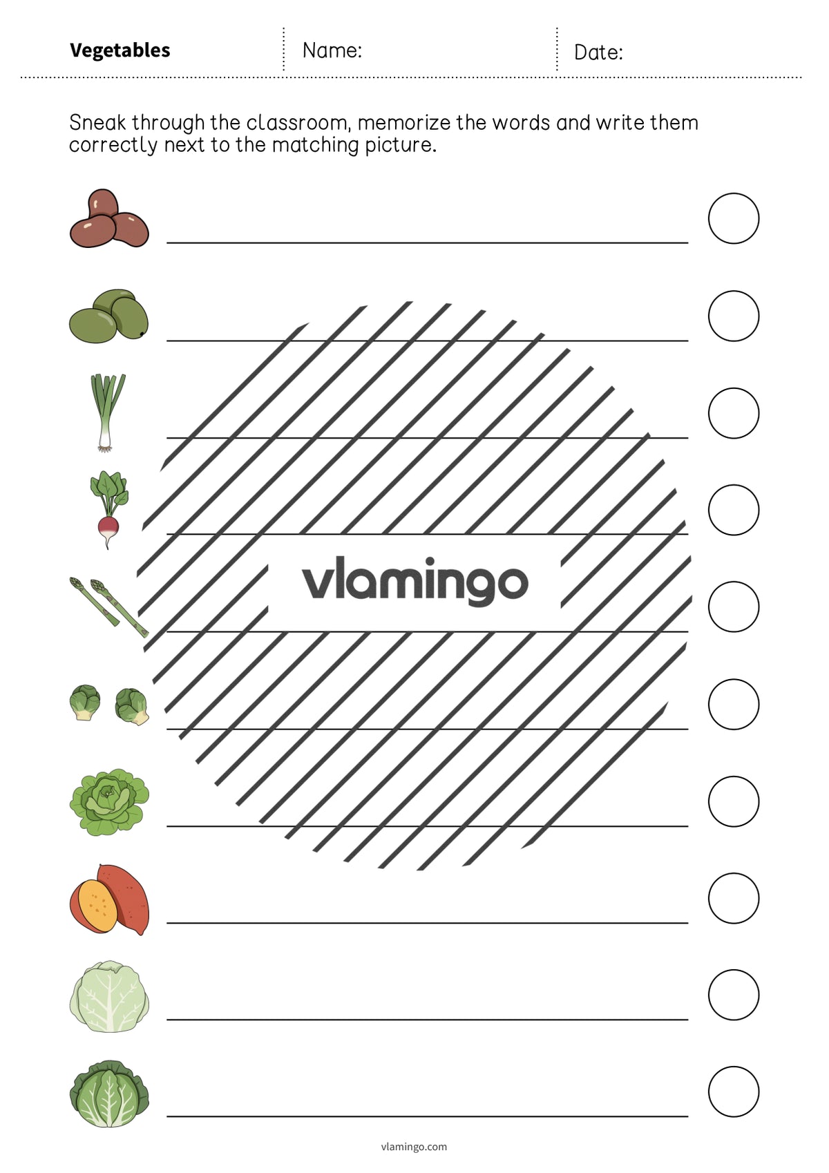 de englisch vegetables running dictation 014