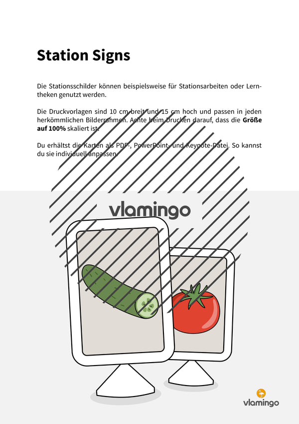 de englisch vegetables station signs 002