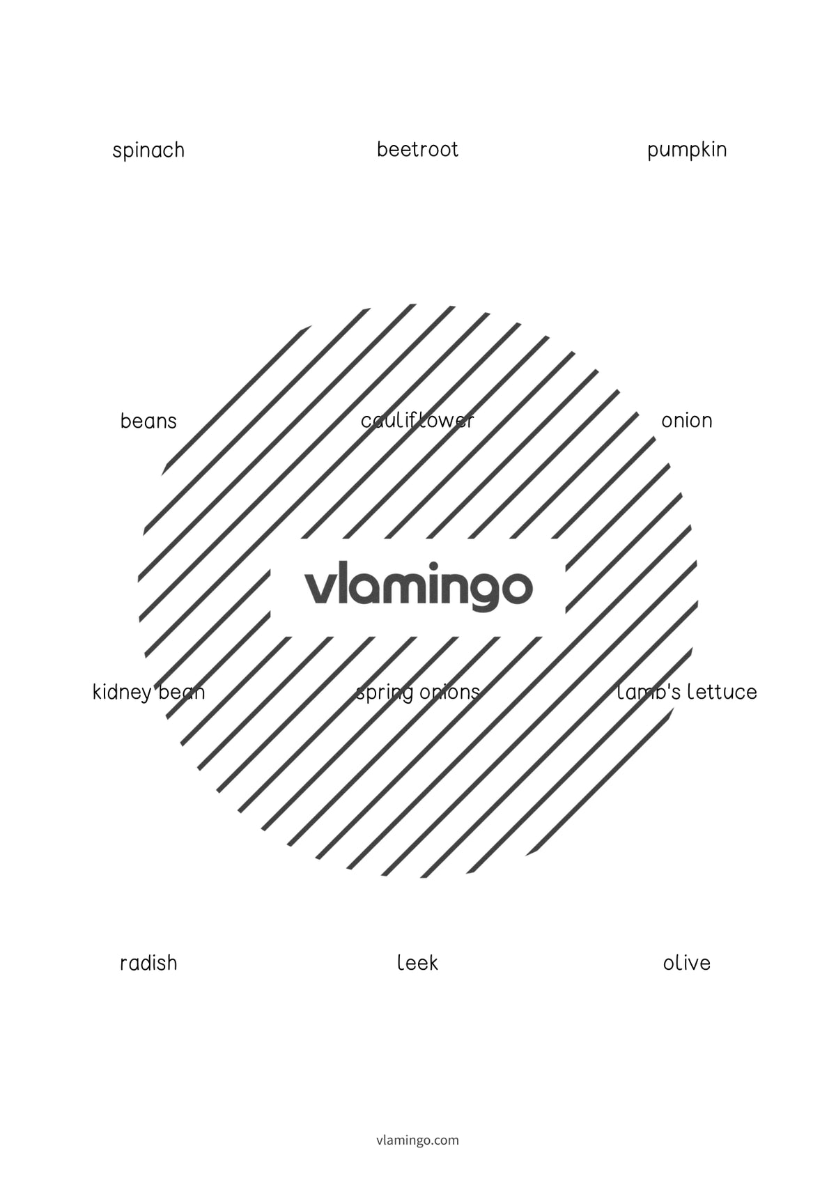 de englisch vegetables vocabulary cards 006