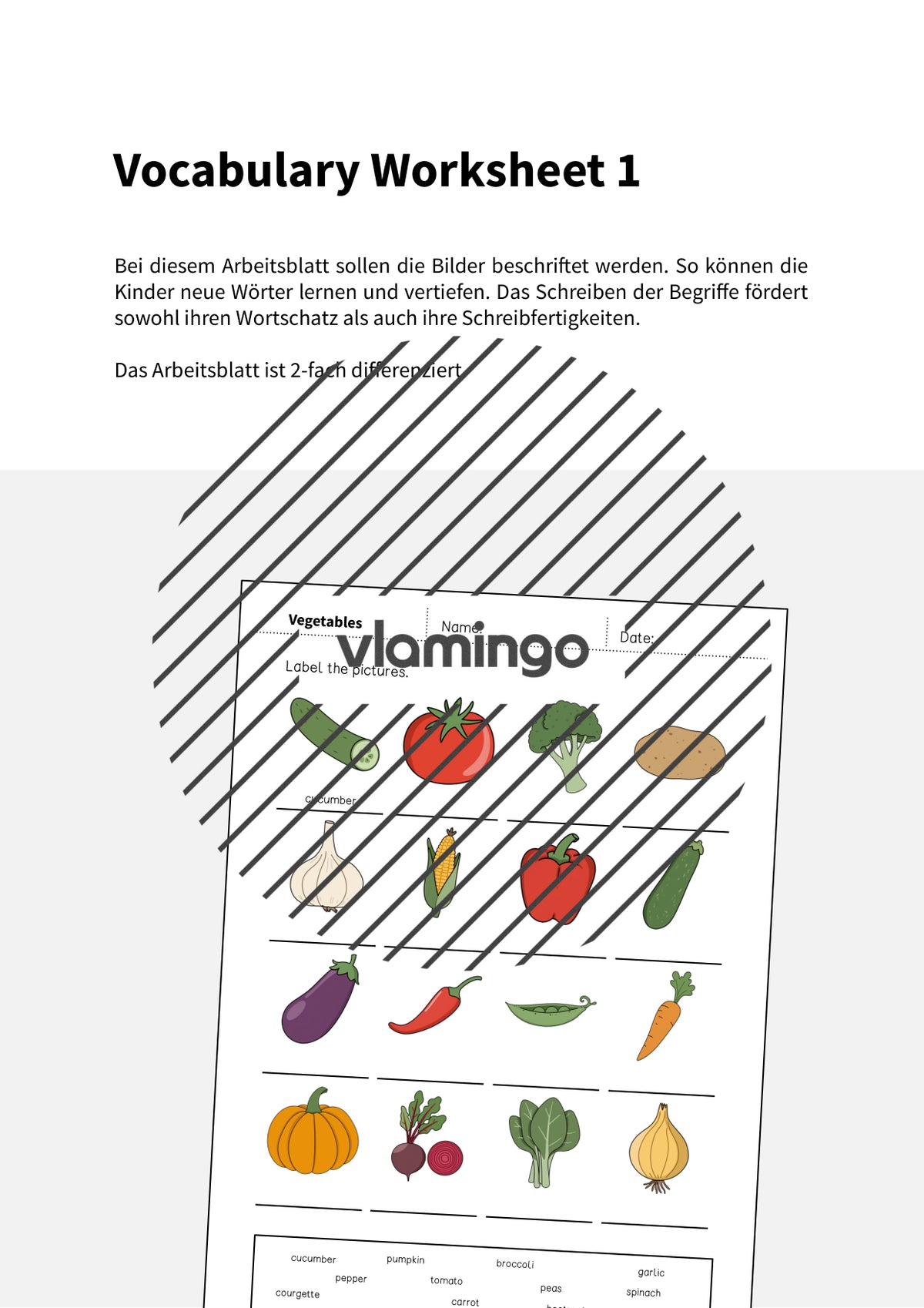 de englisch vegetables vocabulary worksheet 1 002