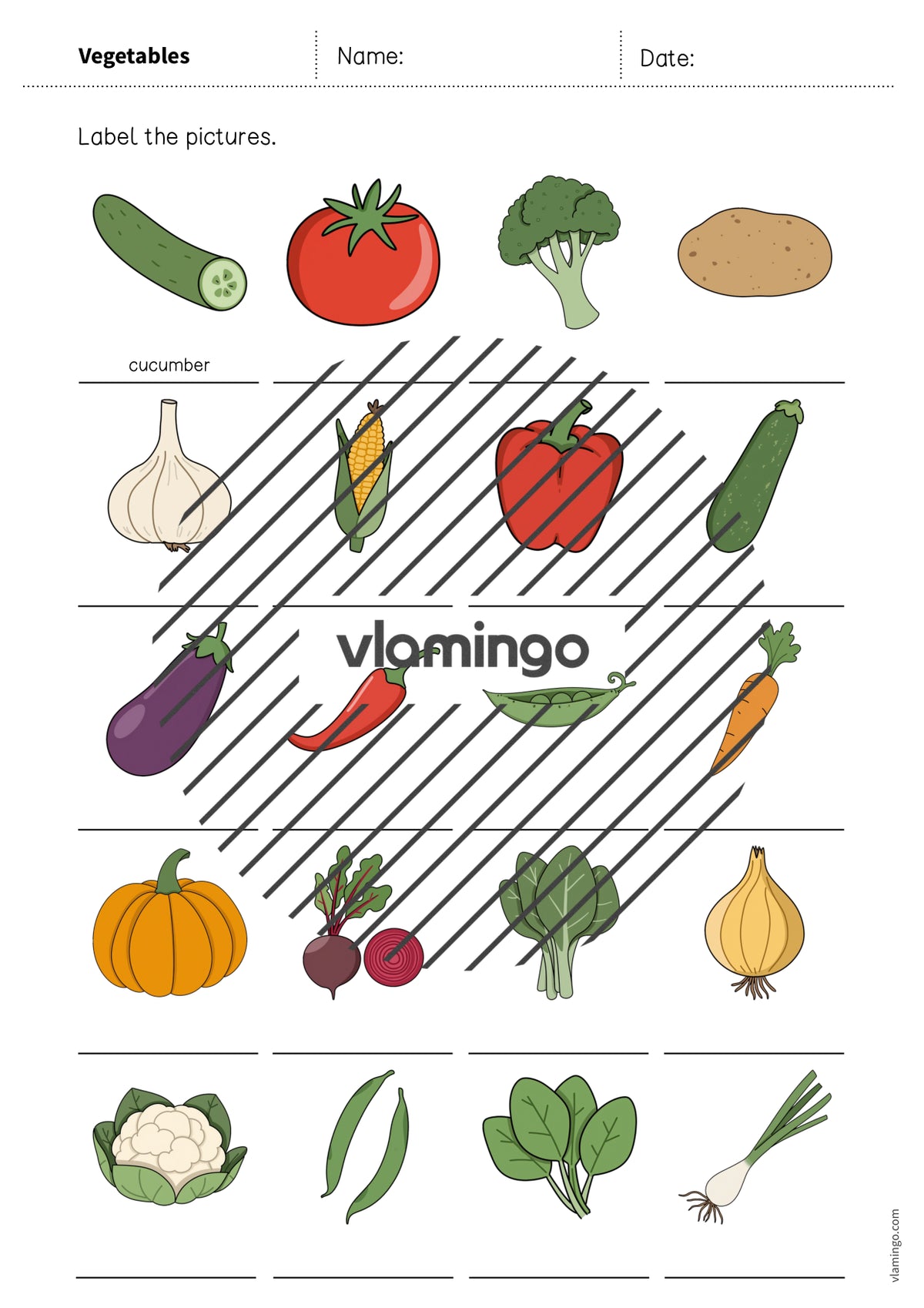de englisch vegetables vocabulary worksheet 1 007