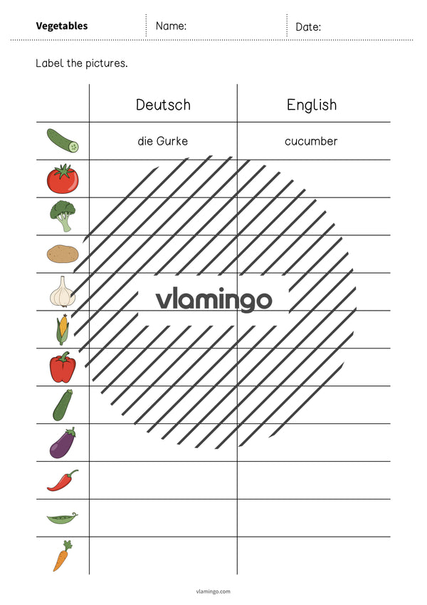 de englisch vegetables vocabulary worksheet 3 003