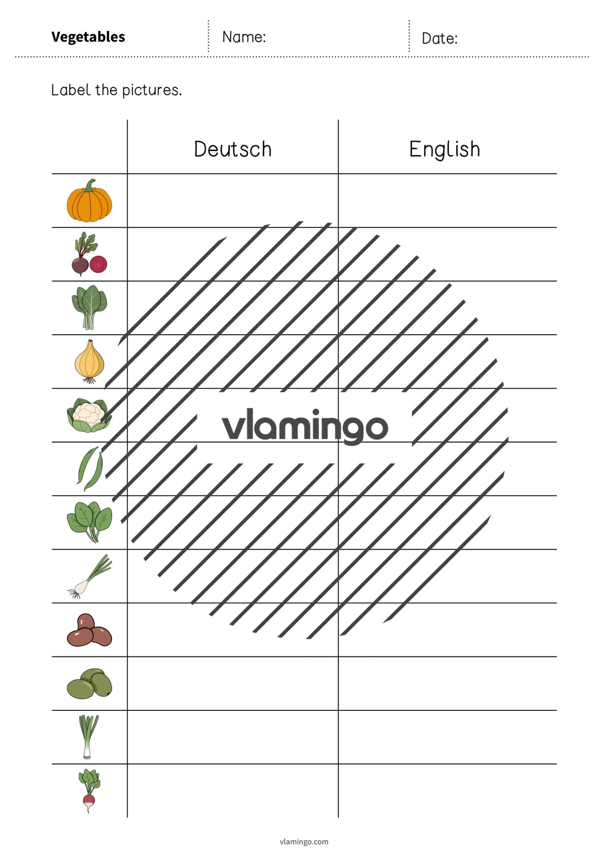 de englisch vegetables vocabulary worksheet 3 004
