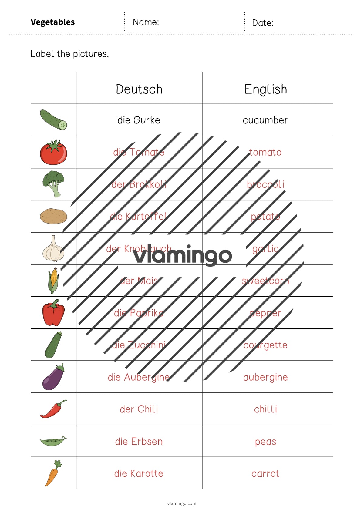 de englisch vegetables vocabulary worksheet 3 006