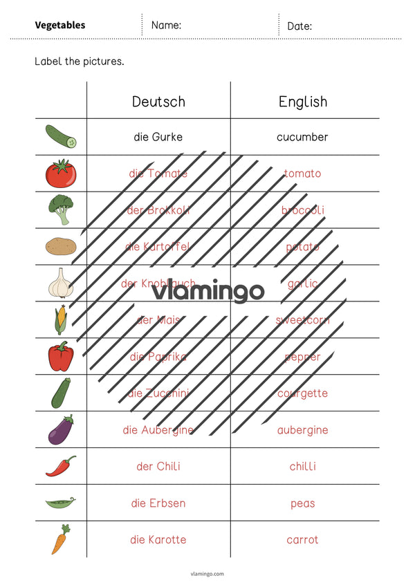 de englisch vegetables vocabulary worksheet 3 006