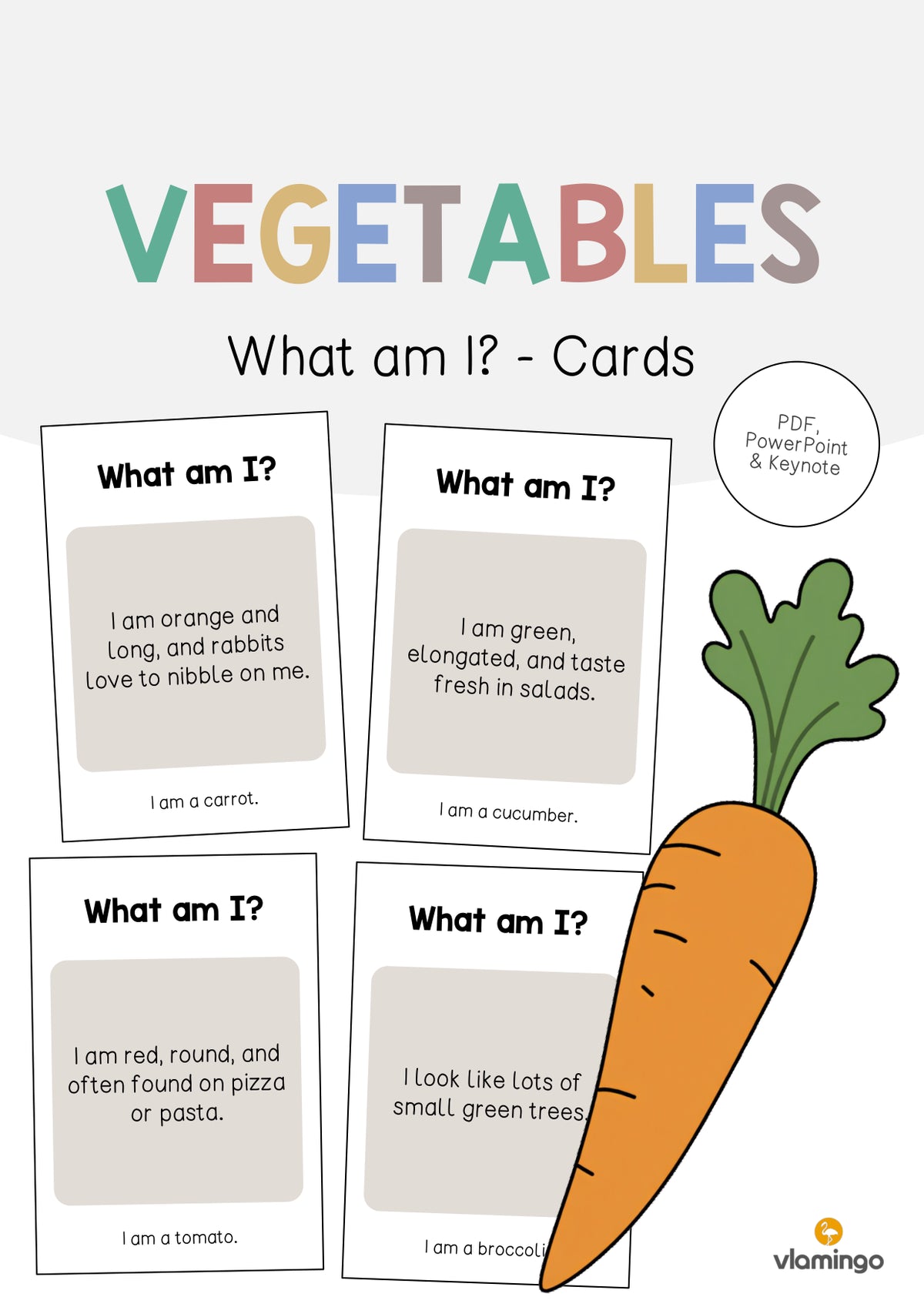 de englisch vegetables what am i cards 001