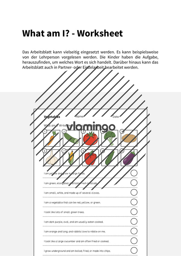 de englisch vegetables what am i worksheet 002