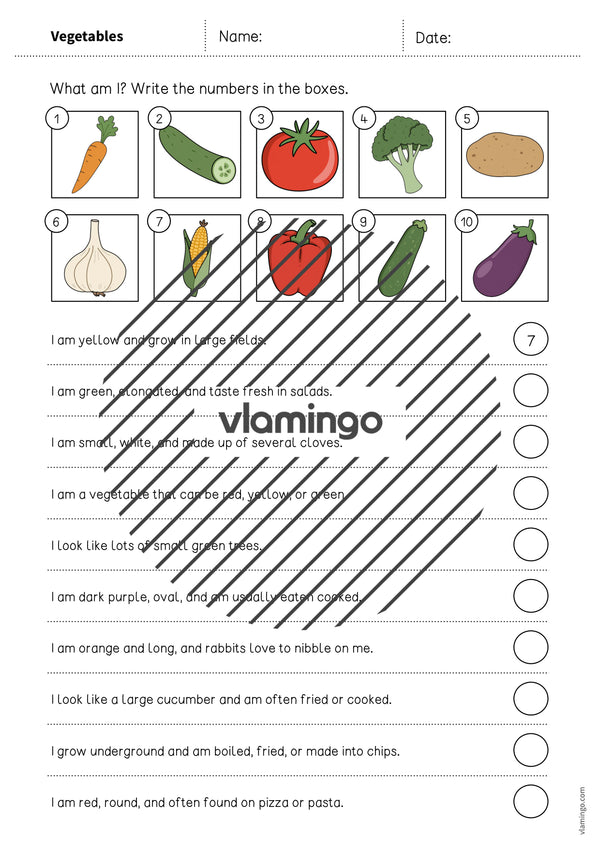 de englisch vegetables what am i worksheet 003