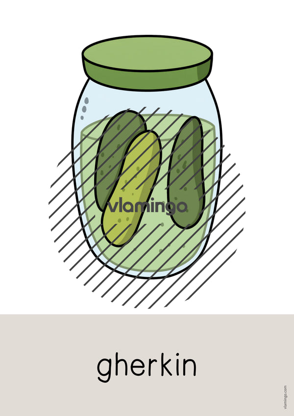 de englisch vegetables word and picture cards 036