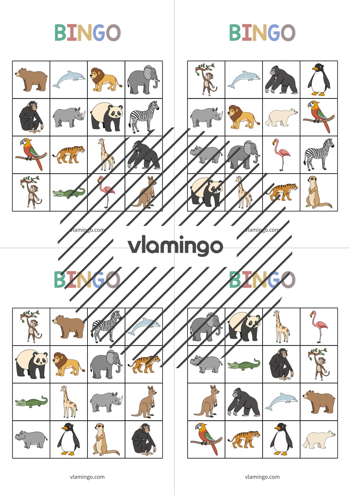de englisch zoo animals bingo 017
