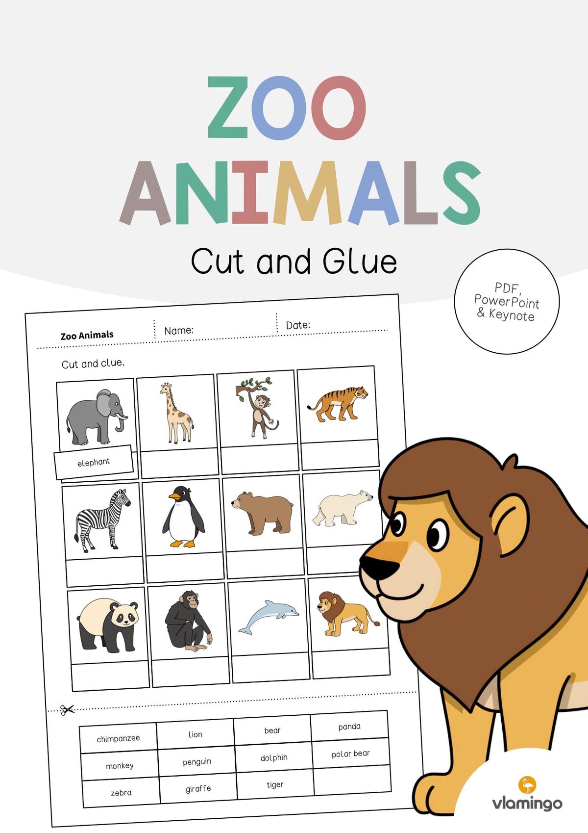 de englisch zoo animals cut and glue 001