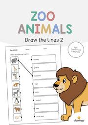 de englisch zoo animals draw the lines 2 001