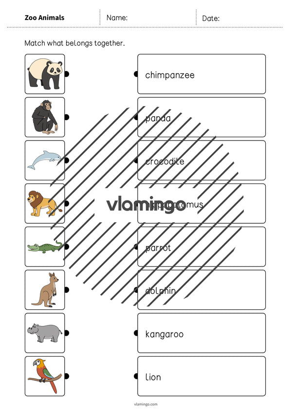 de englisch zoo animals draw the lines 2 004