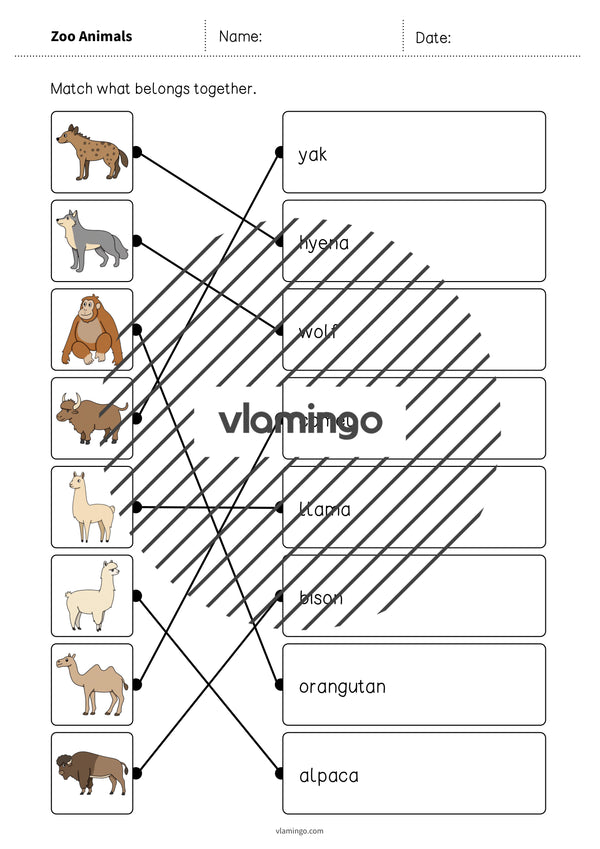 de englisch zoo animals draw the lines 2 014