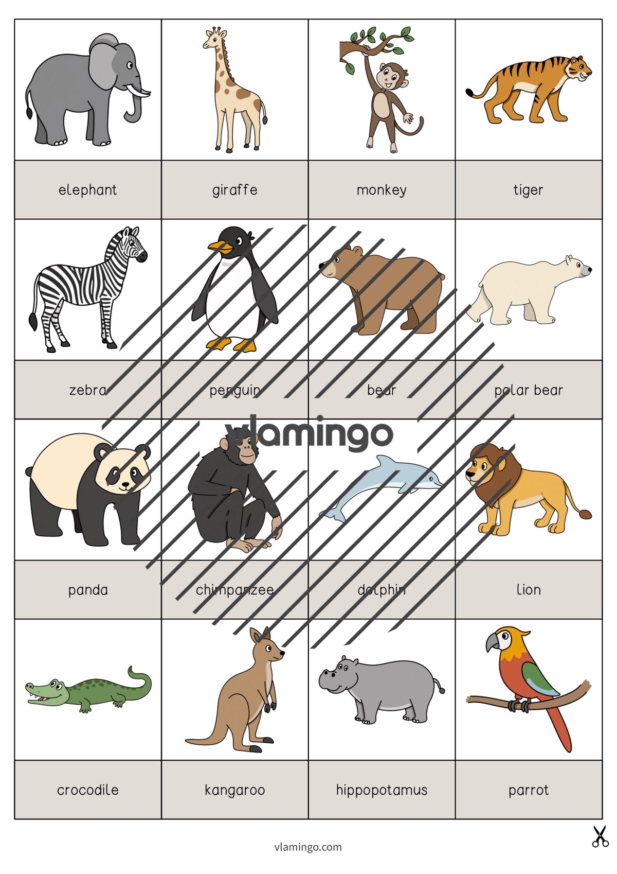 de englisch zoo animals drawing game 003