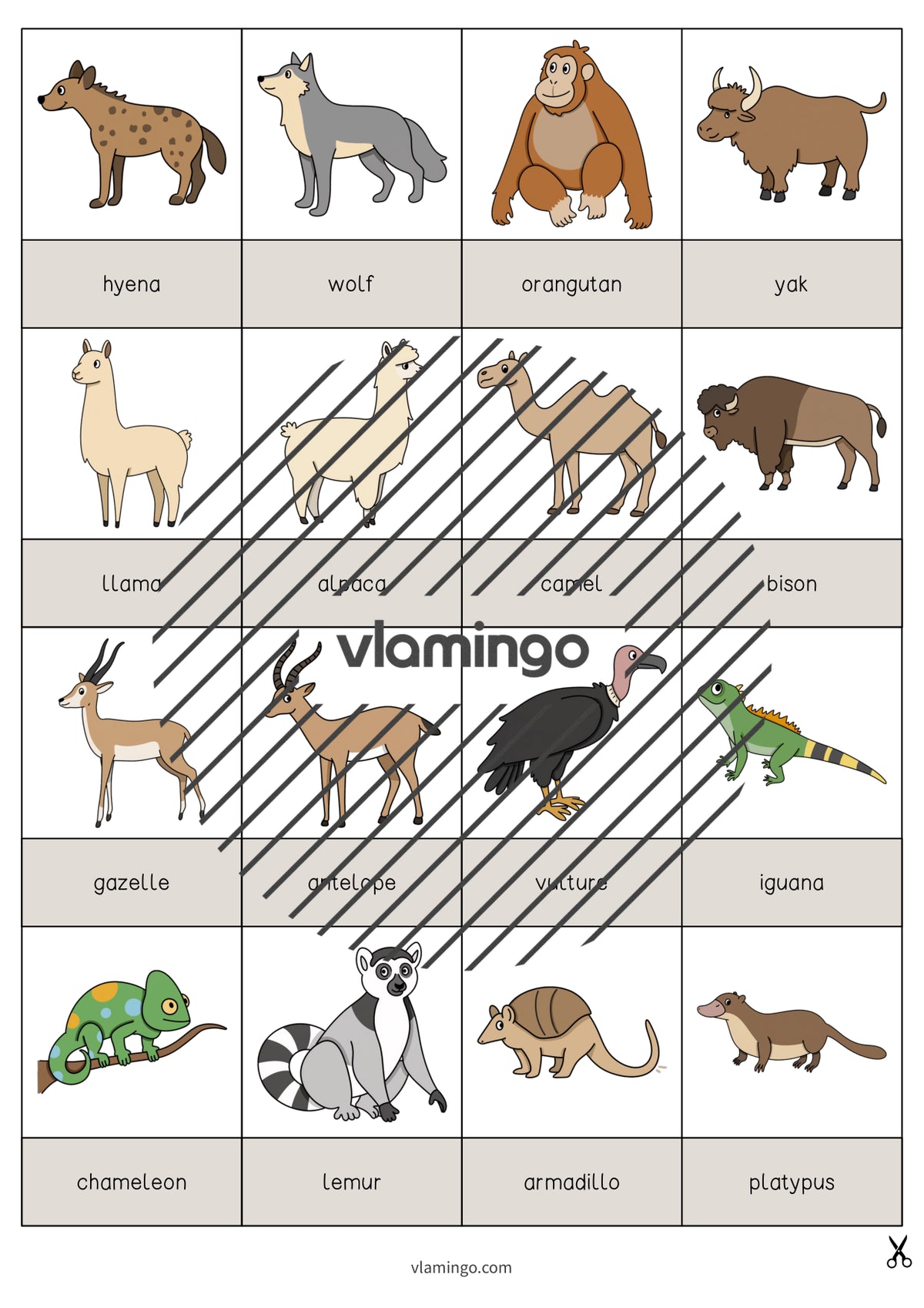 de englisch zoo animals drawing game 005