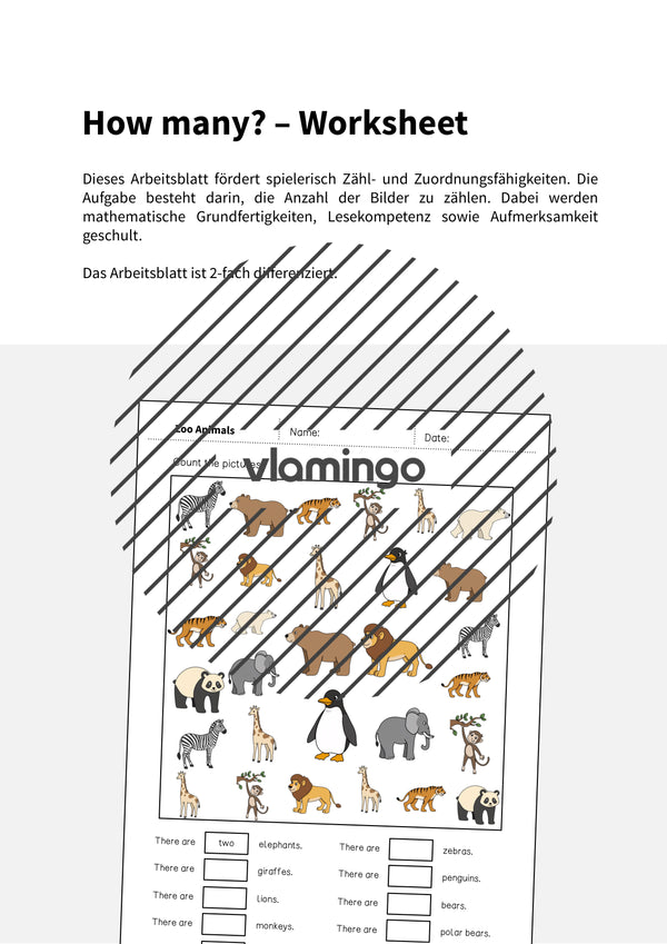 de englisch zoo animals how many worksheet 002